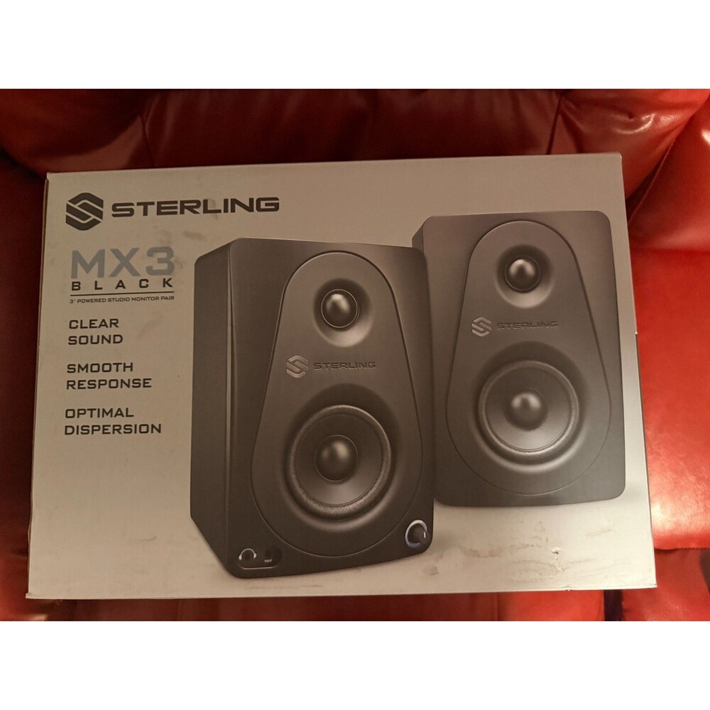 Sterling Desktop Speakers - MX3 - Black